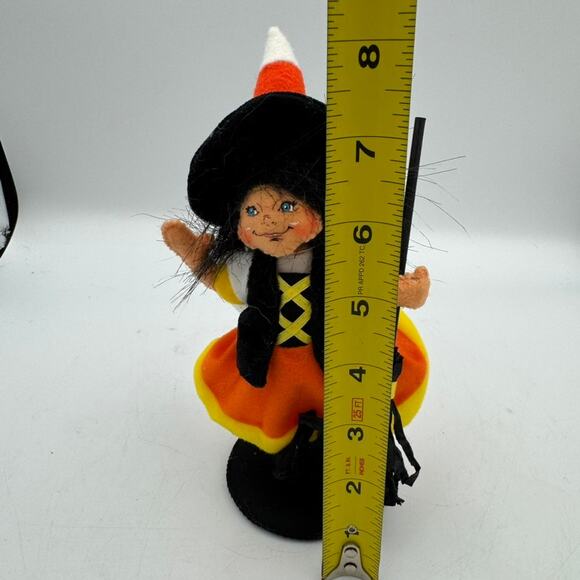 Annalee 6in Candy Corn Witch Kid Halloween Doll Decoration Figurine NWT - Picture 7 of 7